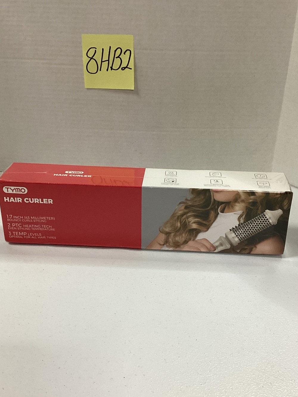 TYMO Red 1.7-inch Heated Round Hair Curler